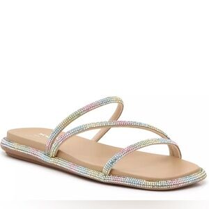 Mix No. 6 Pastel Rhinestone Slide Sandals